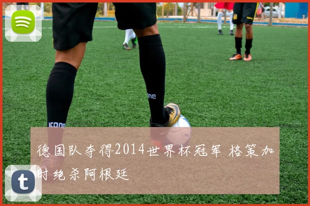 德国队夺得2014世界杯冠军 格策加时绝杀阿根廷